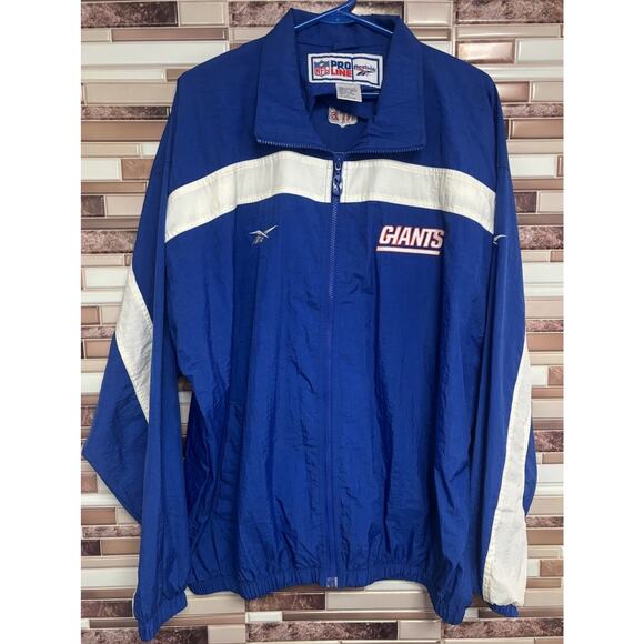 Reebok NFL Pro-Line New York Giants Windbreaker Light Jacket Size Large - Picture 1 of 5